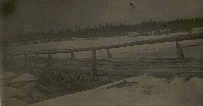 Фотография: Мост № 7. через оз. Пелоновка. "Заливаемый водой"
