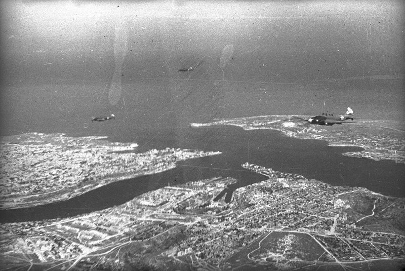 Taking aerial photographs of Sevastopol