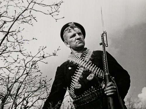 Портрет поясной разведчика, старшины 2 ст. С.И. Пирожникова