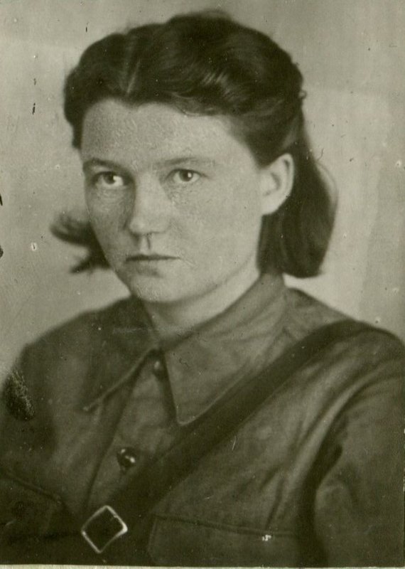 Kuzmina Nadezhda Ivanovna - scout of the 1st Kursk partisan brigade. 