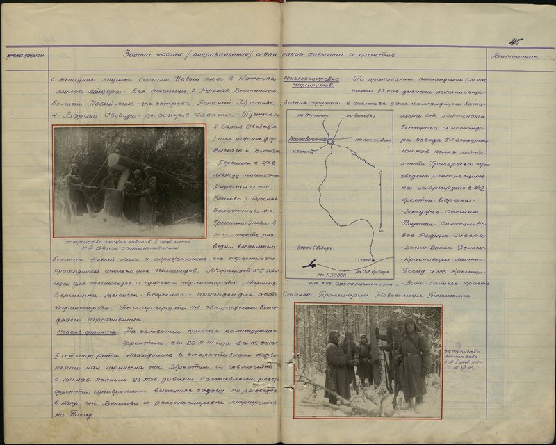 Оригинальный образ: Устройство лесных завалов II инж. ротой 14.XII.1941 года с помощью мотопилы