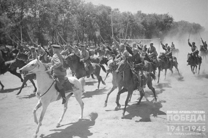 Cavalrymen during the tactical exercise
