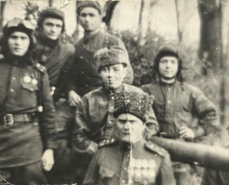 Tankmen of the 23rd Glukhovsko-Rechitsa Tank Brigade 