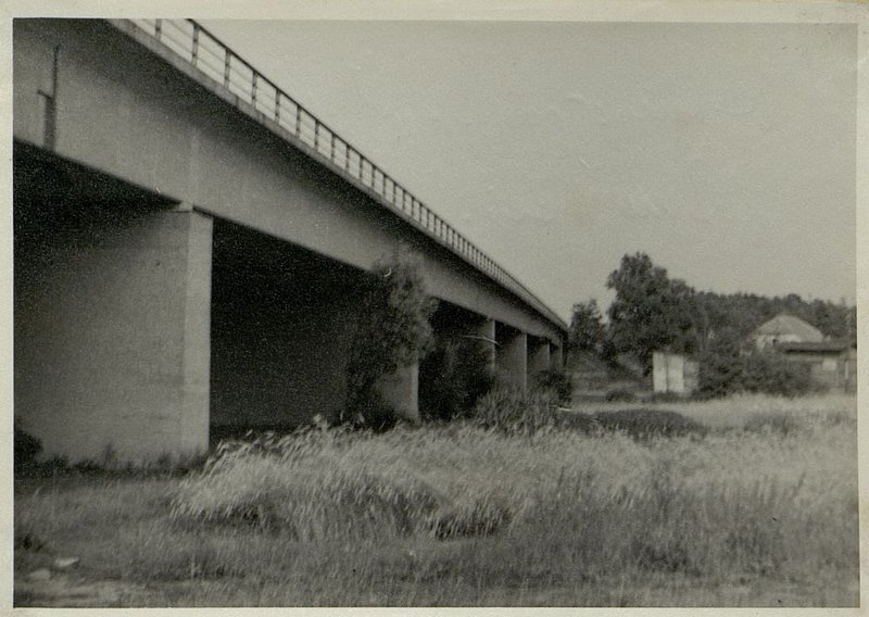 Фотография: Автострада. Мост в районе 2 км. севернее г. Ленин. (С западной стороны)