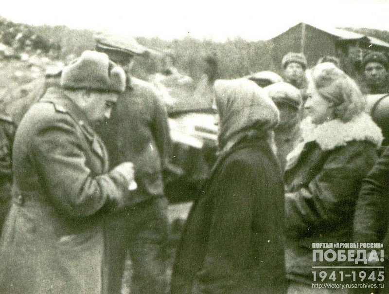 Presentation of Soviet Orders to Norwegians - residents of the city Kirkenes