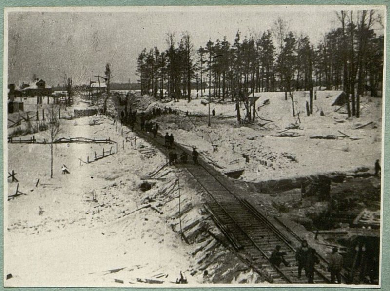 Фотография: Общий вид выемки на подходе левого берега