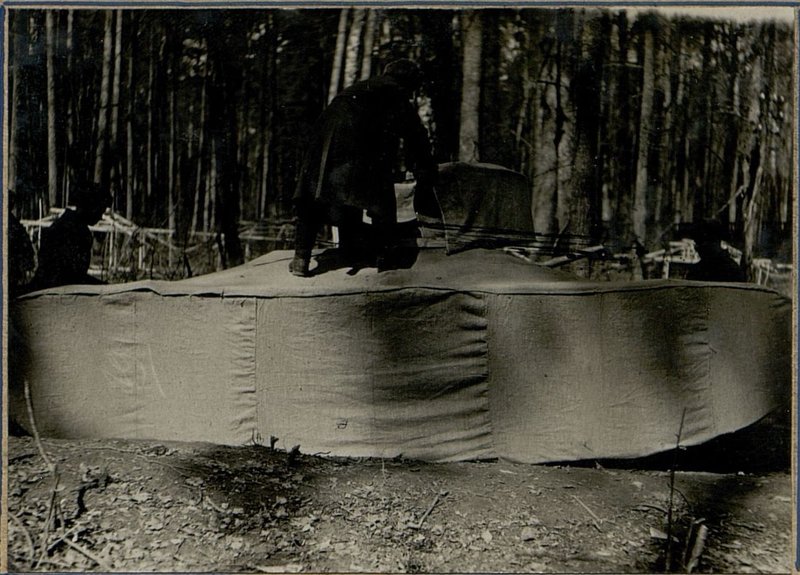 Фотография: Обшивка мешковиной