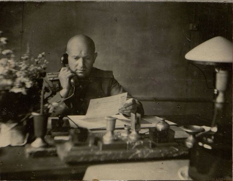 Image: Head of the Political Department of the 12th Reserve Rifle Division Colonel Comrade Basov