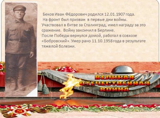Беков Иван Федорович