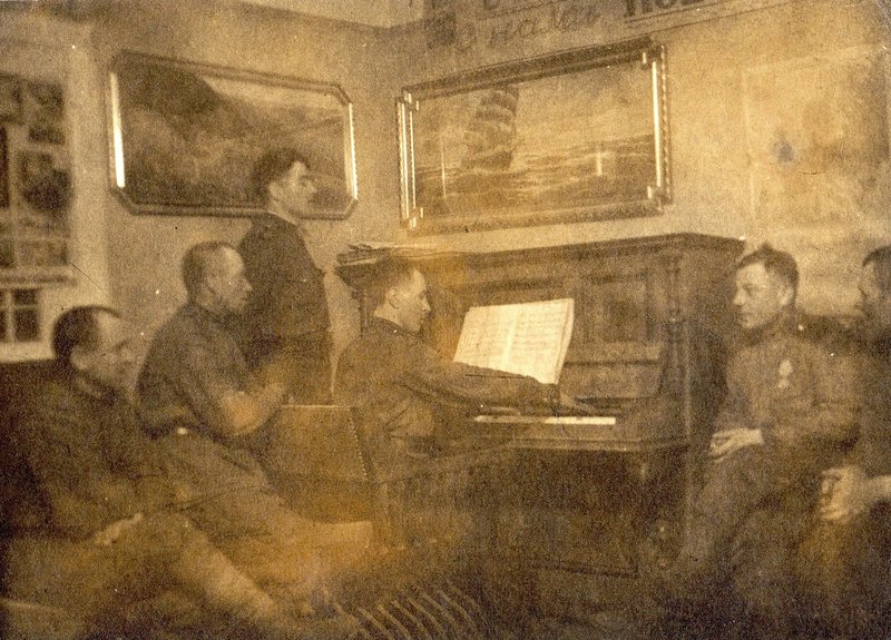 During leisure hours. Germany, May 1945