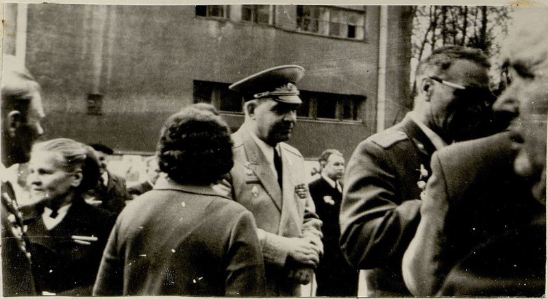 Image: Lieutenant General Matveev A.I. among veterans