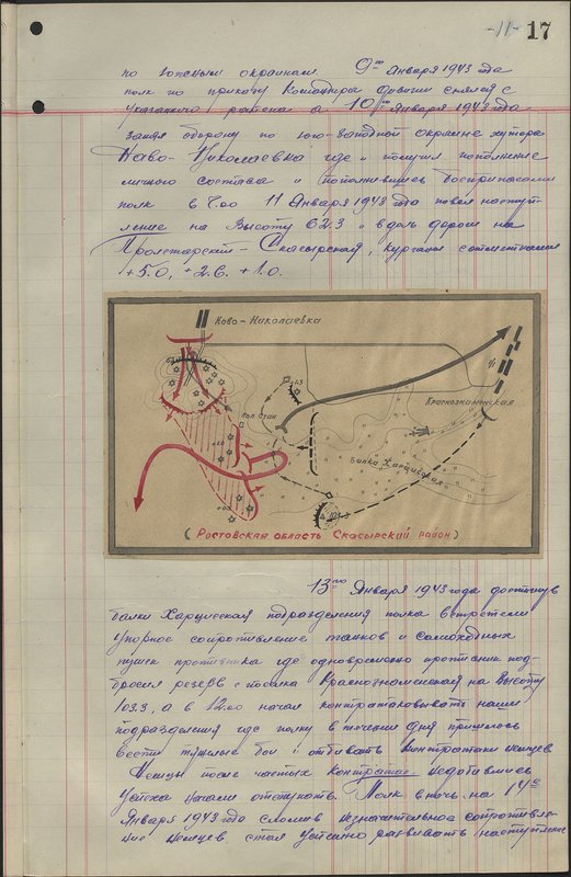 Original image: Combat route of the 41st guards rifle regiment