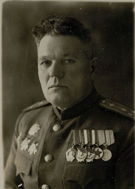 Image: Head of the District Colonel V.N. Aksenov