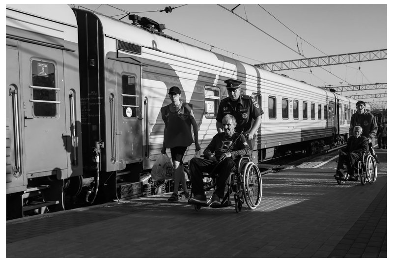 Evacuation measures for elderly people, disabled individuals, and refugees from border regions of the Kursk Oblast to other regions of Russia via a dedicated train.