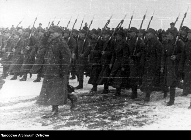 Церемония в польской армии в СССР
