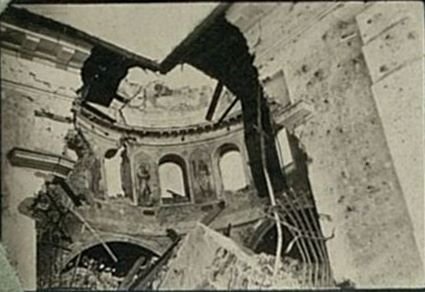 Фотография: Взорванная немцами церковь в д. Никифоровское (359 стрелковая дивизия)