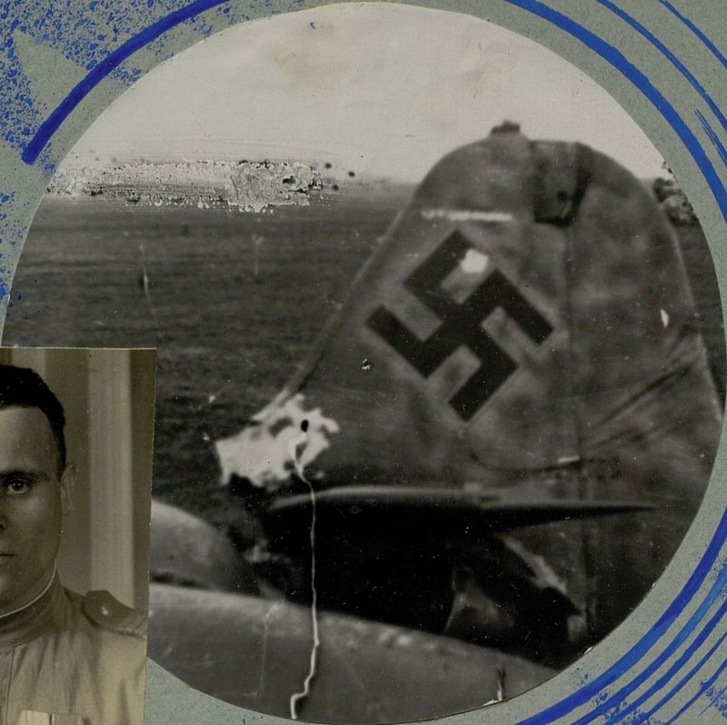 Фотография: ФВ-190 сбитый 3.03.1945 г. в районе Вальдау очередями пулеметов ДШК взводом лейтенанта Зябина