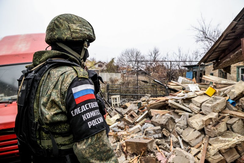 Consequences of shelling in Donetsk (Russia, DPR)