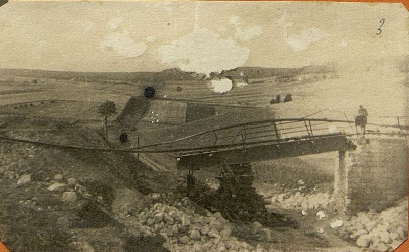 Image: Ruined bridge on the 42nd km. gk 5 + 60 Otv. 7.50 Potutory - Hodorov