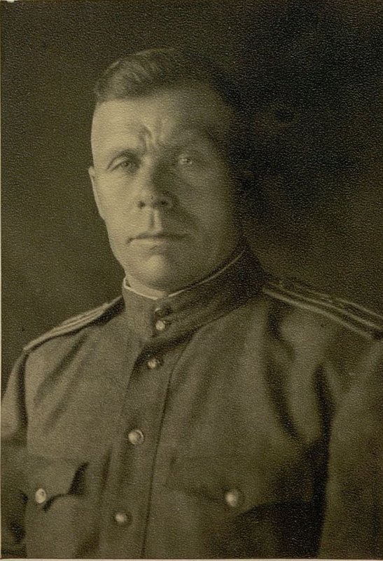 Image: Chief of Staff of the Aviation Service Battalion, Major Belogortsev Ya.M.