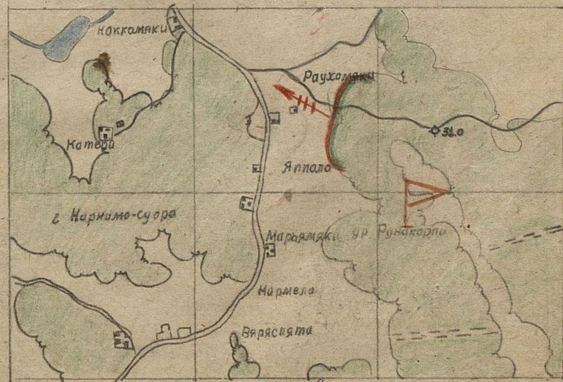 Image: The layout of the battle formations of the regiment