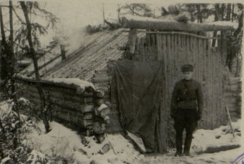 Image: Combat vehicles in insulated dugouts in winter conditions