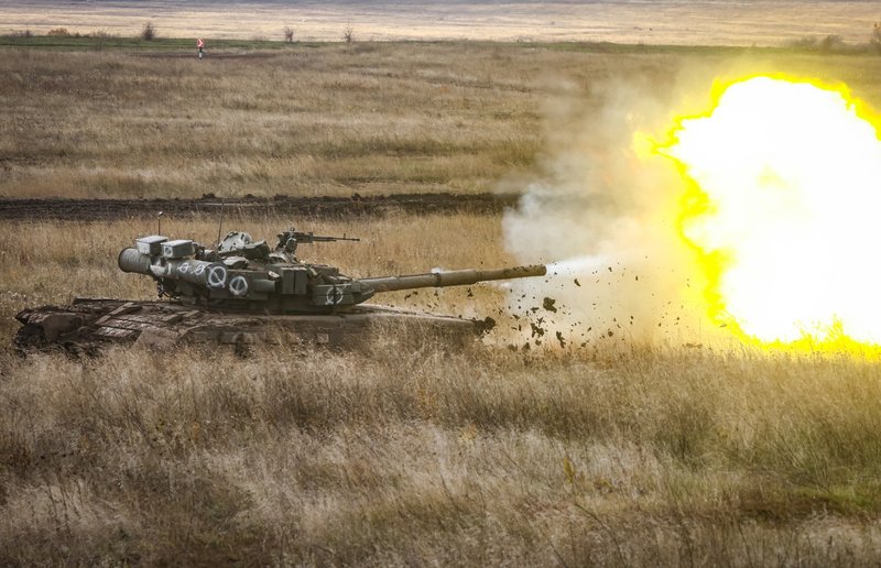 Training exercises of mobilized citizens in SVO Zone (preparation of tank crews)