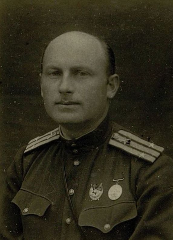 Image: Lieutenant Colonel Pyaboy Isaac Davidovich. Commander of the 641st anti-tank artillery regiment of the Reserve of the High Command