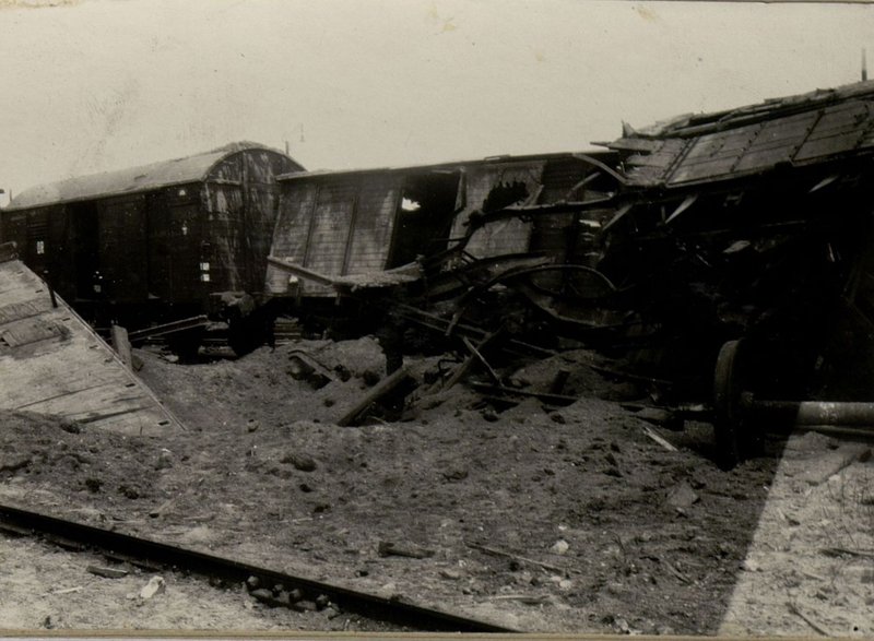 Фотография: Результаты бомбардировочных действий нашей авиации по Железнодорожному узлу Кенигсберг