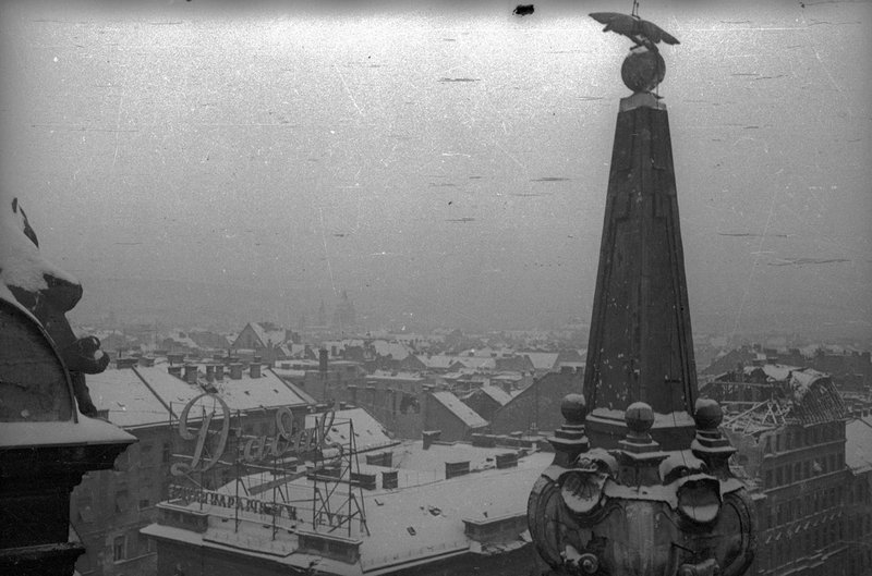 On the roof of Hungarian Parliament Building
