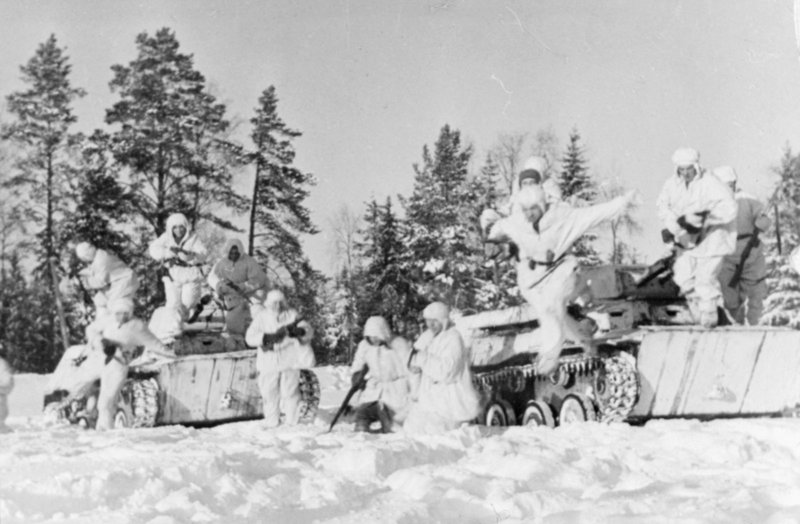 Troopers at the moment of the attack