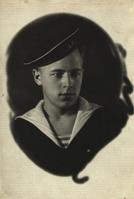 N.V. Kushakov, the cadet of the training detachment of the electromechanical school of the Black Sea Fleet. Sevastopol