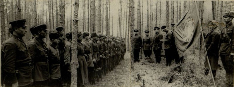 Фотография: Вручение переходящего Красного Знамени представителями БМ АССР