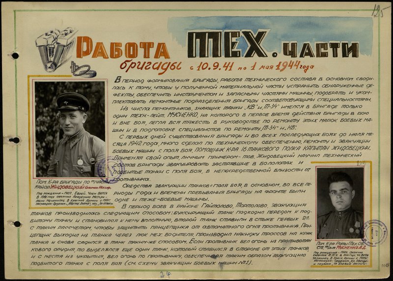 Original image: Assistant to the Commander of the Technical Support Company Senior Technician-Lieutenant A.D. Musienko