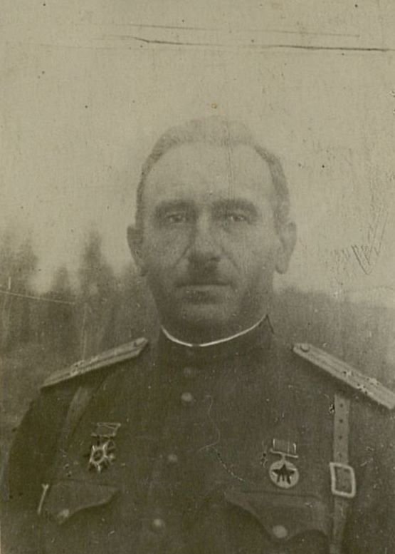 Image: Colonel Rogovsky Pyotr Yakovlevich. Commander of the 95th Separate Signal Regiment of the 34th Army