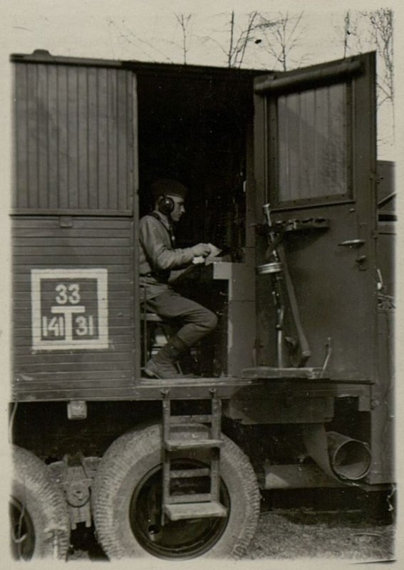 Image: The best radio operator Lysenkov at work