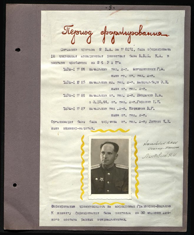 Оригинальный образ: Начальник базы Инженер-Капитан Литвин. Я.И.