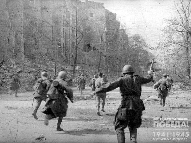 Street fighting in Berlin