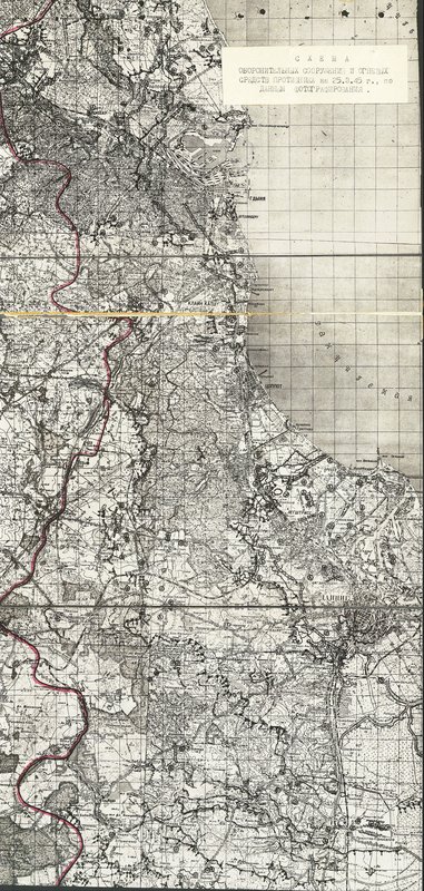 Image: Diagram of enemy defensive structures and firepower on 03/25/1945, according to photographing data