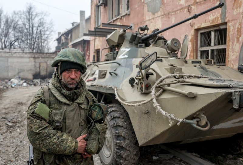 Военнослужащий ВС РФ в Мариуполе