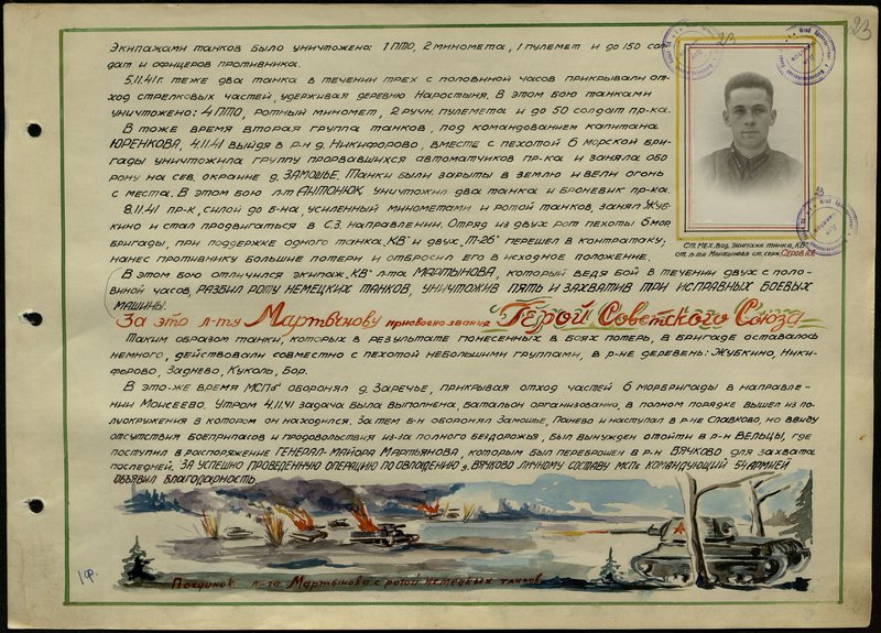 Original image: Senior mechanics of the driver's crew of the tank "KV" Senior Lieutenant Martynova, Senior Sergeant Serov AA