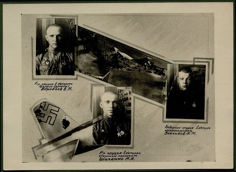 Original image: Gunner of the 1st battery, Red Army soldier A.M. Zaichikov