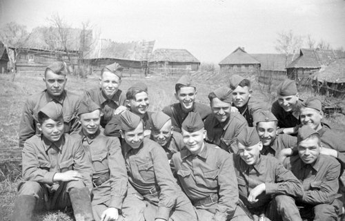 Recon group after returning from the enemy rear