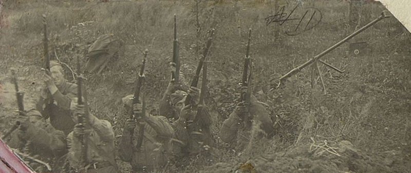 Image: Guardsmen of the 2nd battery conduct group fire at enemy aircraft