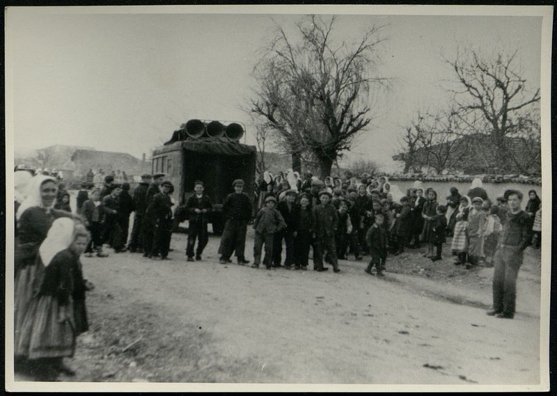 Original image: Colonel General Comrade Byuryuzov presents orders of the Soviet Union to Bulgarian generals and officers
