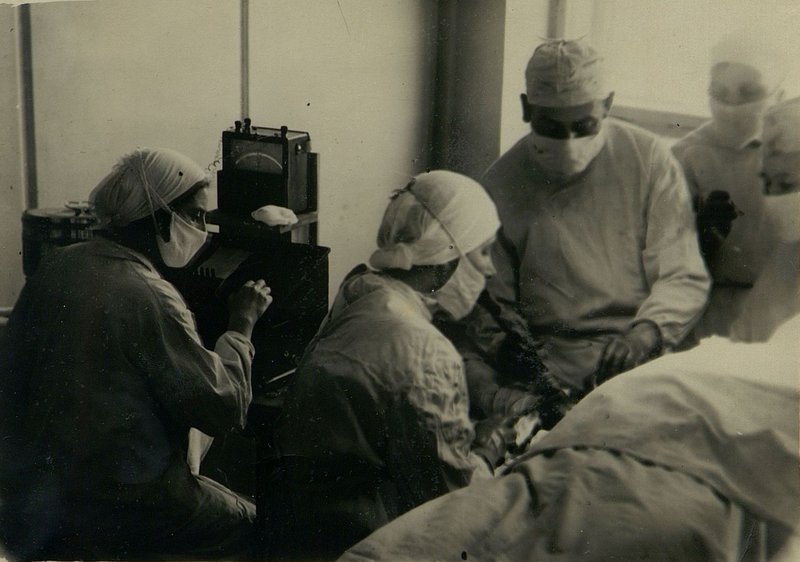 Image: Chronoximetry during surgery in the neurosurgical department