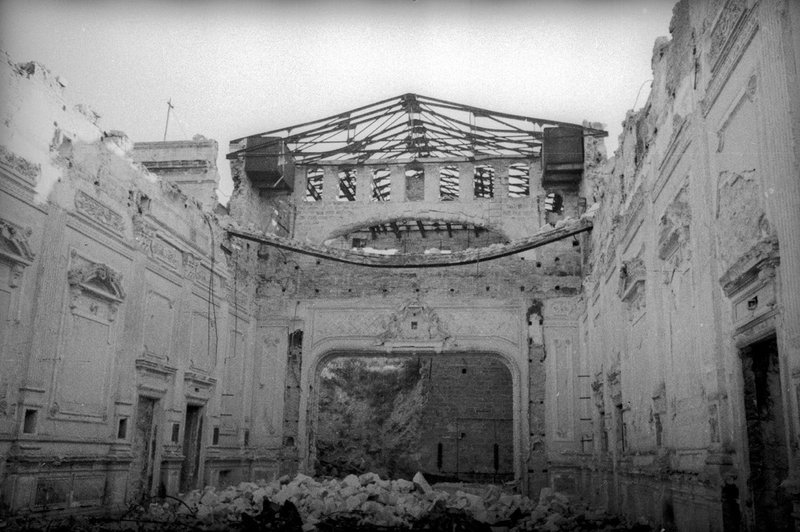 Cinema Udarnhik in ruins. Sevastopol