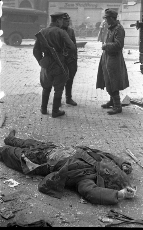 «Город Форст после взятия.»