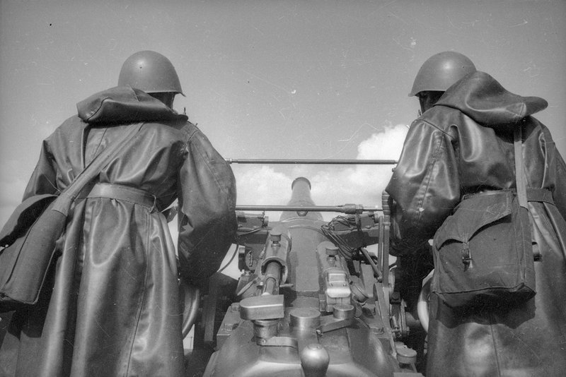 Anti-aircraft gunners. Kola Peninsula