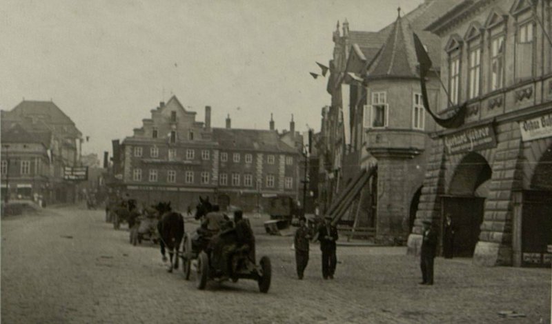 Фотография: Бойцы 6 гвардии стрелковой дивизии в г. Жатец